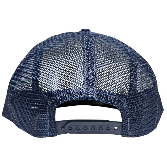 Vintage Golf Excuses Snapback Trucker Hat Blue Mesh Back Cap Two-tone High Crown - Picture 4 of 10